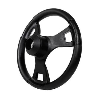 Lakeside Buggies Gussi Italia® Lugana Black Steering Wheel For All EZGO TXT / RXV Models- 06-023 Gussi Parts and Accessories