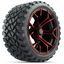 Set of (4) 15″ GTW Spyder Red/Black Wheels with 23x10-R15 Nomad All-Terrain Tires Lakeside Buggies Parts and Accessories