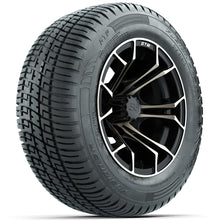 Set of (4) 12 in GTW Spyder Wheels with 215/50-R12 Fusion S/R Street Tires Lakeside Buggies Parts and Accessories