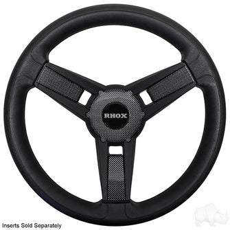 Lakeside Buggies Giazza Steering Wheel, Black, Club Car Tempo, Onward, Precedent Hub- ACC-SW151-CP Lakeside Buggies NEED TO SORT