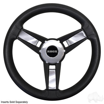 Lakeside Buggies Giazza Steering Wheel, Black, Club Car Tempo, Onward, Precedent Hub- ACC-SW151-CP Lakeside Buggies NEED TO SORT