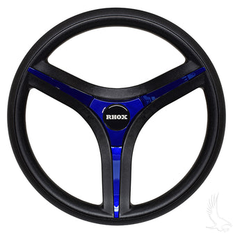 Lakeside Buggies Brenta ST Steering Wheel, Blue Insert, Club Car Tempo, Onward, Precedent Hub- ACC-SW157-CP Lakeside Buggies NEED TO SORT