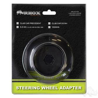 Lakeside Buggies RHOX Steering Wheel Adapter, Satin Black, Club Car DS 84+- ACC-SW65B Rhox NEED TO SORT