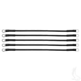 Lakeside Buggies Battery Cable SET, Includes (5) 14" 6 gauge, Club Car DS 48V 95+- BAT-1002 Lakeside Buggies NEED TO SORT