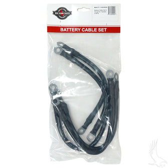 Lakeside Buggies Battery Cable SET, Includes (3) 12" (2) 9" 4 gauge, Yamaha G14/G16 36V 94+- BAT-1005A Lakeside Buggies NEED TO SORT