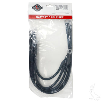 Lakeside Buggies Battery Cable SET, Includes (2) 21" (2) 12" (1) 9" 6 gauge, Club Car Tempo, Onward, Prec w/ 8V Batt- BAT-1026 Lakeside Buggies NEED TO SORT