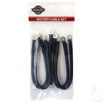 Lakeside Buggies Battery Cable SET, Includes (1) 7" (4) 14" 4 gauge, E-Z-Go TXT 48V- BAT-1027A Lakeside Buggies NEED TO SORT