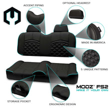 Lakeside Buggies MODZ® FS1 CUSTOM FRONT SEAT - BLACK BASE- BLACK Modz NEED TO SORT