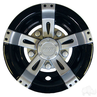 Lakeside Buggies Wheel Cover, 8" Vegas Silver Metallic w/ Black- CAP-0053 Lakeside Buggies Wheel Accessories