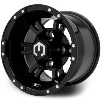 Lakeside Buggies MODZ Ambush Glossy Black 10" Golf Cart Wheel- G1-5100-GB Modz Wheels