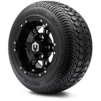 Lakeside Buggies MODZ 10" Ambush Glossy Black Wheels & Street Tires Combo- G1-5100-GB STREET OPTION Modz Tire & Wheel Combos