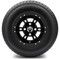 Lakeside Buggies MODZ 10" Ambush Glossy Black Wheels & Street Tires Combo- G1-5100-GB STREET OPTION Modz Tire & Wheel Combos