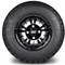 Lakeside Buggies MODZ 10" Vampire Glossy Black Wheels & Street Tires Combo- G1-5102-GB STREET OPTION Modz Tire & Wheel Combos