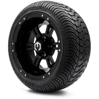 Lakeside Buggies MODZ 12" Ambush Glossy Black Wheels & Street Tires Combo- G1-5200-GB STREET OPTION Modz Tire & Wheel Combos