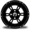 Lakeside Buggies MODZ Ambush Glossy Black 12" Golf Cart Wheel- G1-5200-GB Modz Wheels