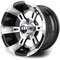 Lakeside Buggies MODZ Ambush Machine & Black 12" Golf Cart Wheel- G1-5200-MB Modz Wheels