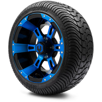 Lakeside Buggies MODZ 14" Ambush Blue and Black Wheels & Street Tires Combo- G1-5400-MBB STREET OPTION Modz Tire & Wheel Combos