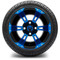 Lakeside Buggies MODZ 14" Ambush Blue and Black Wheels & Street Tires Combo- G1-5400-MBB STREET OPTION Modz Tire & Wheel Combos