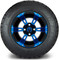 Lakeside Buggies MODZ 14" Ambush Blue and Black Wheels & Street Tires Combo- G1-5400-MBB STREET OPTION Modz Tire & Wheel Combos