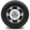 Lakeside Buggies MODZ 12" Ambush Machined Black Wheels & Off-Road Tires Combo- G1-5200-MB OFF-ROAD OPTION Modz Tire & Wheel Combos