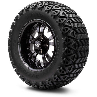 Lakeside Buggies MODZ 12" Vampire Glossy Black Wheels & Off-Road Tires Combo- G1-5202-GB OFF-ROAD OPTION Modz Tire & Wheel Combos