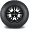 Lakeside Buggies MODZ 12" Vampire Matte Black Wheels & Street Tires Combo- G1-5202-MTB STREET OPTION Modz Tire & Wheel Combos