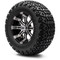 Lakeside Buggies MODZ 12" Tempest Machined Black Wheels & Off-Road Tires Combo- G1-5203-MB OFF-ROAD OPTION Modz Tire & Wheel Combos