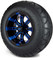 Lakeside Buggies MODZ 12" Tempest Blue and Black Wheels & Street Tires Combo- G1-5203-MBB STREET OPTION Modz Tire & Wheel Combos