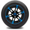 Lakeside Buggies MODZ 12" Aftershock Blue and Black Wheels & Street Tires Combo- G1-5210-MBB STREET OPTION Modz Tire & Wheel Combos