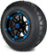 Lakeside Buggies MODZ 12" Aftershock Blue and Black Wheels & Street Tires Combo- G1-5210-MBB STREET OPTION Modz Tire & Wheel Combos