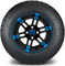 Lakeside Buggies MODZ 12" Aftershock Blue and Black Wheels & Street Tires Combo- G1-5210-MBB STREET OPTION Modz Tire & Wheel Combos