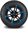 Lakeside Buggies MODZ 12" Aftershock Blue and Black Wheels & Street Tires Combo- G1-5210-MBB STREET OPTION Modz Tire & Wheel Combos