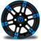 Lakeside Buggies MODZ Aftershock Blue & Black 12" Golf Cart Wheel- G1-5210-MBB Modz Wheels