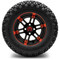 Lakeside Buggies MODZ 12" Aftershock Red and Black Wheels & Off-Road Tires Combo- G1-5210-MBR OFF-ROAD OPTION Modz Tire & Wheel Combos