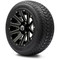 Lakeside Buggies MODZ 12" Mauler Glossy Black with Ball Mill Wheels & Street Tires Combo- G1-5212-BB STREET OPTION Modz Tire & Wheel Combos