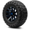 Lakeside Buggies MODZ 12" Mauler Blue and Black with Ball Mill Wheels & Off-Road Tires Combo- G1-5212-BBB OFF-ROAD OPTION Modz Tire & Wheel Combos