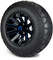 Lakeside Buggies MODZ 12" Mauler Glossy Black and Blue with Ball Mill Wheels & Street Tires Combo- G1-5212-BBB STREET OPTION Modz Tire & Wheel Combos