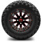 Lakeside Buggies MODZ 12" Mauler Red and Black with Ball Mill Wheels & Off-Road Tires Combo- G1-5212-BBR OFF-ROAD OPTION Modz Tire & Wheel Combos