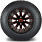 Lakeside Buggies MODZ 12" Mauler Glossy Black and Red with Ball Mill Wheels & Street Tires Combo- G1-5212-BBR STREET OPTION Modz Tire & Wheel Combos