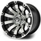 Lakeside Buggies MODZ Bomber Machine & Black 12" Golf Cart Wheel- G1-5215-MB Modz Wheels