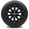 Lakeside Buggies MODZ 12" Bomber Matte Black Wheels & Street Tires Combo- G1-5215-MTB STREET OPTION Modz Tire & Wheel Combos