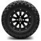 Lakeside Buggies MODZ 12" Bomber Matte Black Wheels & Off-Road Tires Combo- G1-5215-MTB OFF-ROAD OPTION Modz Tire & Wheel Combos