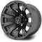 Lakeside Buggies MODZ Bomber Matte Gunmetal 12" Golf Cart Wheel- G1-5215-SV Modz Wheels