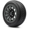 Lakeside Buggies MODZ 12" Bomber Matte Gunmetal Wheels & Street Tires Combo- G1-5215-SV STREET OPTION Modz Tire & Wheel Combos