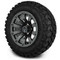 Lakeside Buggies MODZ 12" Bomber Matte Gunmetal Wheels & Off-Road Tires Combo- G1-5215-SV OFF-ROAD OPTION Modz Tire & Wheel Combos