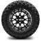 Lakeside Buggies MODZ 12" Vortex Glossy Black Wheels & Off-Road Tires Combo- G1-5216-GB OFF-ROAD OPTION Modz Tire & Wheel Combos