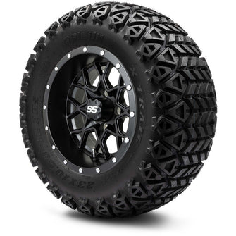 Lakeside Buggies MODZ 12" Vortex Matte Black Wheels & Off-Road Tires Combo- G1-5216-MTB OFF-ROAD OPTION Modz Tire & Wheel Combos