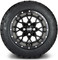 Lakeside Buggies MODZ 12" Vortex Matte Black Wheels & Street Tires Combo- G1-5216-MTB STREET OPTION Modz Tire & Wheel Combos