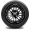 Lakeside Buggies MODZ 12" Mayhem Glossy Black with Ball Mill Wheels & Street Tires Combo- G1-5217-BB STREET OPTION Modz Tire & Wheel Combos