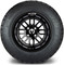 Lakeside Buggies MODZ 12" Mayhem Glossy Black with Ball Mill Wheels & Street Tires Combo- G1-5217-BB STREET OPTION Modz Tire & Wheel Combos